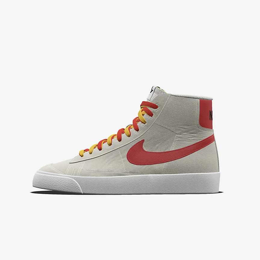 Giày Nike Blazer Mid '77 Unlocked By You Nam Xám Đỏ